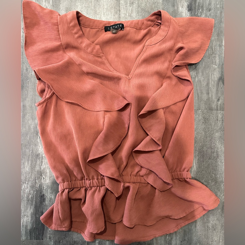1 STATE Women's Flutter Sleeve Blouse - Rust

From Nordstrom Rack